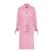 Roze Oversized Trenchcoat met Strik Fabienne Chapot , Pink , Dames