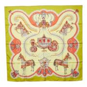 Pre-owned Silk scarves Hermès Vintage , Multicolor , Dames