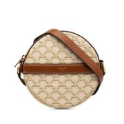 Pre-owned Fabric crossbody-bags Celine Vintage , Beige , Dames