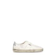 Vintage Witte Leren Sneakers Golden Goose , White , Heren