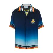 Zijden Muziek Studio Print Shirt Casablanca , Multicolor , Heren