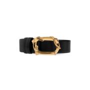 Leren riem Alexander McQueen , Black , Dames