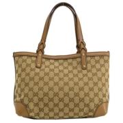 Pre-owned Canvas totes Gucci Vintage , Brown , Dames