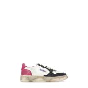 Witte Leren Sneakers met Contrasterende Details Autry , Multicolor , D...