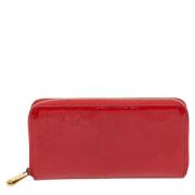 Pre-owned Leather wallets Dior Vintage , Red , Dames