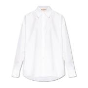 Katoenen overhemd Marni , White , Dames