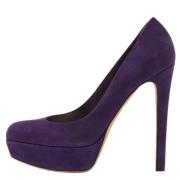 Pre-owned Suede heels Dior Vintage , Purple , Dames