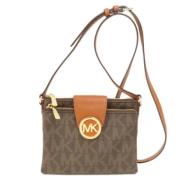 Pre-owned Canvas shoulder-bags Michael Kors Pre-owned , Brown , Dames