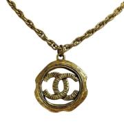 Pre-owned Metal chanel-jewelry Chanel Vintage , Yellow , Dames