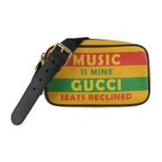 Pre-owned Leather crossbody-bags Gucci Vintage , Multicolor , Dames