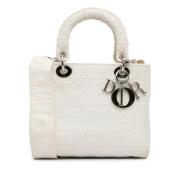 Pre-owned Canvas dior-bags Dior Vintage , White , Dames