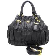 Pre-owned Leather prada-bags Prada Vintage , Black , Dames