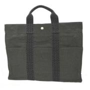 Pre-owned Fabric totes Hermès Vintage , Black , Dames