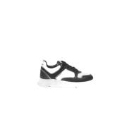 Zwart Wit Leren Hoge Zool Sneaker Cerruti 1881 , Black , Dames