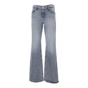 Grijze Bookie Heel Jeans Mother , Gray , Dames