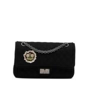 Pre-owned Wool chanel-bags Chanel Vintage , Black , Dames