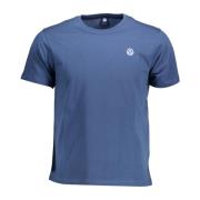 Maritieme Bries Katoenen T-shirt North Sails , Blue , Heren