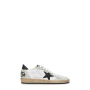 Vintage Grijze Leren Sneakers Golden Goose , Multicolor , Heren