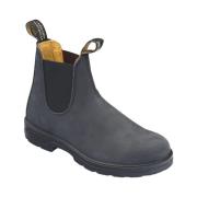 Premium Zwarte Leren Chelsea Model Schoenen Blundstone , Black , Unise...