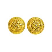 Pre-owned Metal chanel-jewelry Chanel Vintage , Yellow , Dames