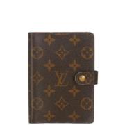 Pre-owned Leather wallets Louis Vuitton Vintage , Brown , Dames