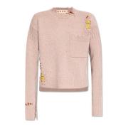 Trui met een 'vintage' effect Marni , Pink , Dames