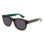 Havana/Grey Sunglasses Gucci , Brown , Heren