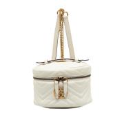 Pre-owned Leather backpacks Gucci Vintage , White , Dames