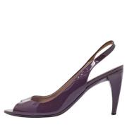 Pre-owned Leather heels Prada Vintage , Purple , Dames