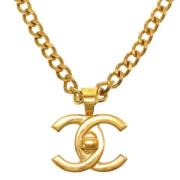 Pre-owned Metal chanel-jewelry Chanel Vintage , Yellow , Dames