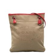 Pre-owned Fabric prada-bags Prada Vintage , Beige , Dames