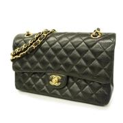 Pre-owned Leather chanel-bags Chanel Vintage , Black , Dames