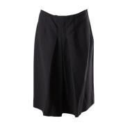 Pre-owned Wool bottoms Miu Miu Pre-owned , Black , Dames