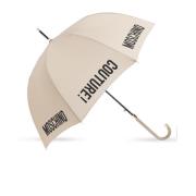 Paraplu met logo Moschino , Beige , Unisex