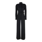 Zwart Satijn Stretch Jumpsuit Tom Ford , Black , Dames