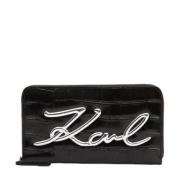 Beignet Portemonnee Karl Lagerfeld , Black , Dames