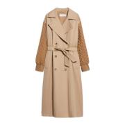 Waterafstotende Trenchcoat Max Mara , Brown , Dames