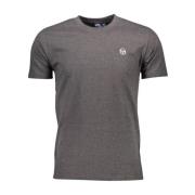 Grijze Logo Crew Neck T-Shirt Sergio Tacchini , Gray , Heren