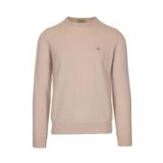 Wollen Crew Neck Sweater Brooksfield , Beige , Heren