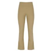 Beige Flared Broek voor Vrouw RRD , Beige , Dames