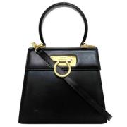 Pre-owned Fabric handbags Salvatore Ferragamo Pre-owned , Black , Dame...