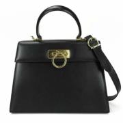 Pre-owned Fabric handbags Salvatore Ferragamo Pre-owned , Black , Dame...