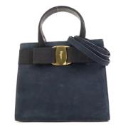 Pre-owned Fabric handbags Salvatore Ferragamo Pre-owned , Black , Dame...