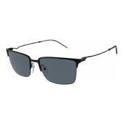 Ea2155 Zonnebril in Mat Zwart Emporio Armani , Black , Heren