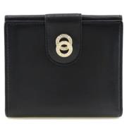 Pre-owned Leather wallets Bvlgari Vintage , Black , Dames