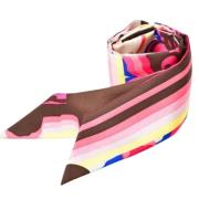 Pre-owned Silk scarves Hermès Vintage , Multicolor , Dames