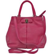 Pre-owned Fabric handbags Salvatore Ferragamo Pre-owned , Pink , Dames