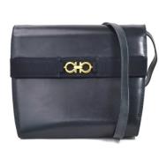 Pre-owned Fabric shoulder-bags Salvatore Ferragamo Pre-owned , Black ,...