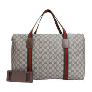 Katoenen Duffel Tas Gucci , Beige , Heren