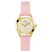 Gouden siliconen dameshorloge Quartz Guess , Yellow , Dames